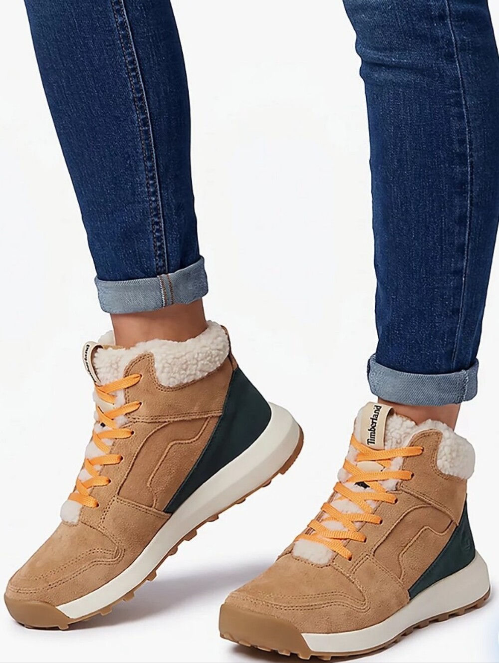 Timberland Women's Retro Swift Sherpa Suede Shoes Size 10